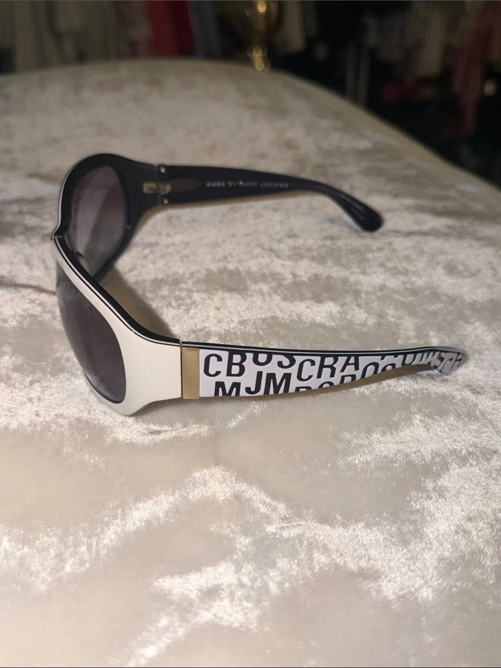 Vintage Marc Jacobs Black and White Sunglasses